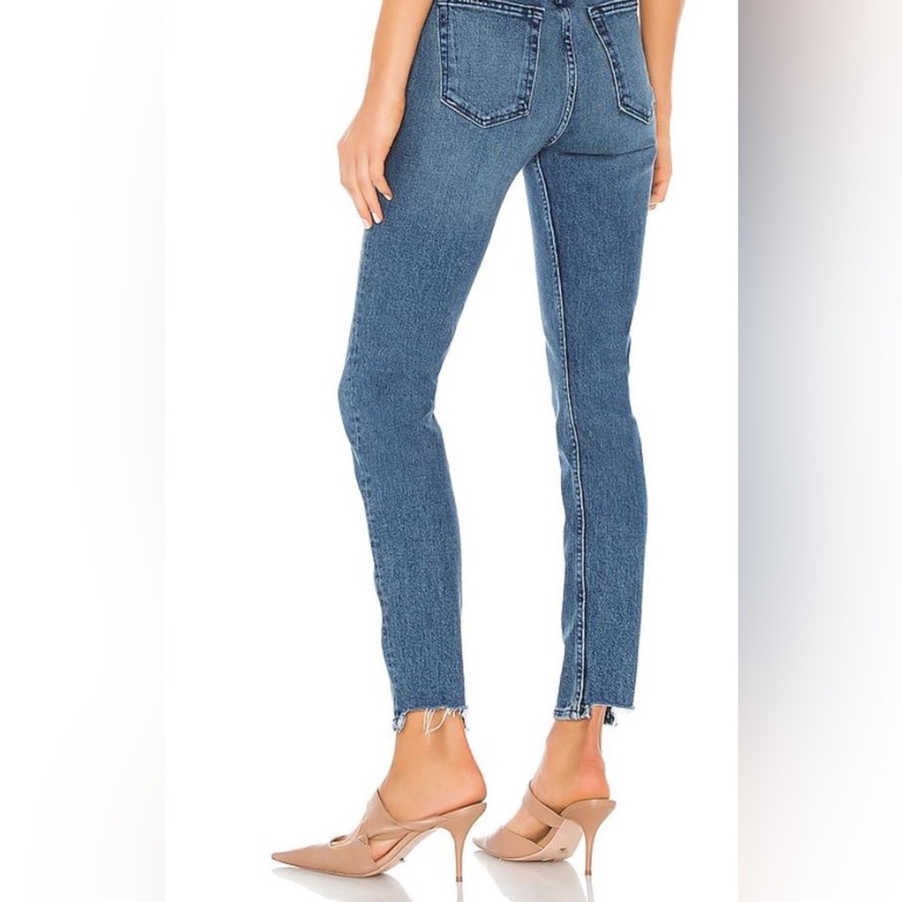 GRLFRND Skinny Jeans in Classic Blue Denim